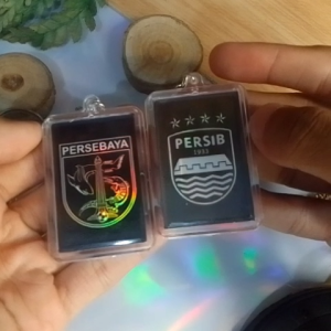 Gantungan Kunci Hologram Persib Persija Persebaya Arema Aestethic Keychain