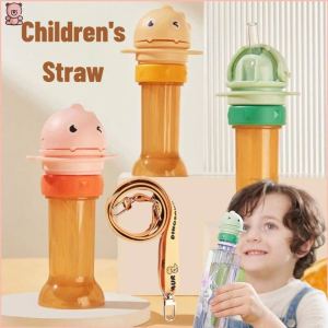 Portable And Convenient Baby Water Bottle Cap Cover With Straw Design Infant Sip Lid For Kids Self Drinking Needs