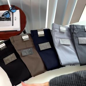 Quần Âu NamQuần Hàn Quốc Nam Trơn Polido Chất Liệu Thoáng Mát Co Giãn Thoải Mái Form Slim Thời Trang Nam