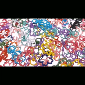 30pcs Keychain Flowers Colorful Metal Lobster Clasp Hook Clips Diy Jewelry Findings For Diy Keychains