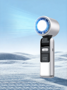 Portable Mini Handheld Fan Semicondutor Cooling Quiet Cold Air Ice Cold Portability Small Size Rechargeable Noise Reduction