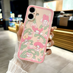 Cute Cartoon Bellflower Melody Full Cover Soft Phone Case for OPPO K12 K11 K10 K9 K7 K5 K1 Anti-Fall Crossbody Strap ACE2