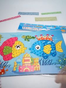 5Pcs Handmade DIY Diamond Art Crystal Sticker Paste Puzzle Birthday Gift For Kids Early Educational Lootbag Filler / Paninda