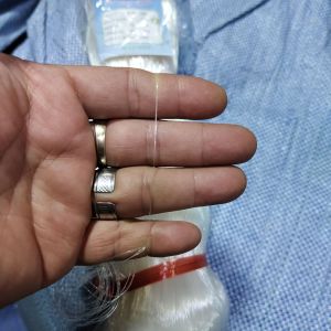 025mm 4" lubang 5cm x 5cm jaring ikan tinggi 7 meter