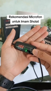 TaffSTUDIO 1 Pcs Mik Dengan Layar LCD Mik Imam Masjid Pencermah Tanpa Kabel Wireless Microphone