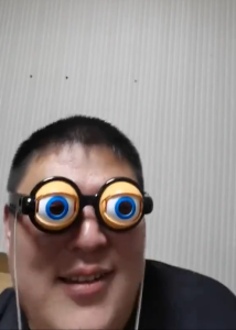 Eyeglass toy Funny prank Blink Glasses Novelty Creative Toys Crazy Blink Big Eyes Makeup Party Role Playing Dress up Game Childrens Gift Toy