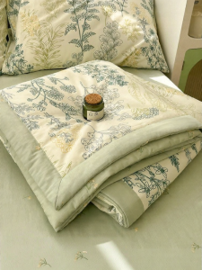 Suxuan | Summer Lightweight Machine Washable Pure Cotton Air Conditioning Blanket