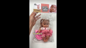 Petit Little Cute Baby Doll Girl with Pink Dress & Accessories