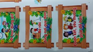Trang trí lớp: NỘI QUY LỚP HỌC decan bóc dán đã cắt viền sẵn trang trí lớp giá siêu rẻ