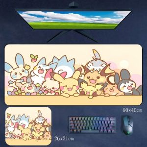 New Premium Rubber Mouse Pad Non-slip and Dirt-resistant Mouse Pad Deskpad Cartoon Pokémon Boys E-sports Mouse Pad Keyboard Pad