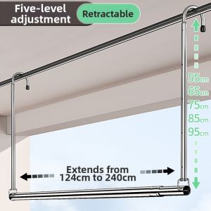 youqin | Expandable No-Drilling Wall-Mounted Clothes Drying Rack