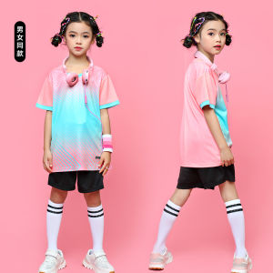 Girl Badminton Clothing Table Tennis Wear Female Skipping Rope Boy Kids Tennis Professional Clothes Sports Training Set Summer