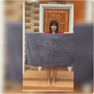 แพค 6ผืน ผ้าเช็ดตัวนาโนไซต์ใหญ่ หนาพิเศษ หนัก 450 กรัม ขนาด 90 x160 ซม.เกรดพรีเมียม ใช้นุ่งอาบน้ำได้ ซับน้ำดี แห้งไว