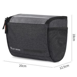 West Biking | Waterproof Storage Phone Bag for Bicycle Handlebar