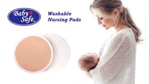 Baby Safe Breast Pads Washable Nursing Pads Penyerap ASI Cuci Ulang isi 6 pcs