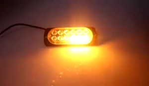 KEVANLY | 2pcs 12LED flashing warning side lamp Car grille Signal light Strobe spotlight for truck trailer Van Pickup truck Jeep SUV ATV