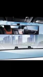 CARSTHETICS Car Rear View Mirror Wide Angle Blind Spot Convex Surface 30 mm Clip Attachment For Safety and Comfort Clip