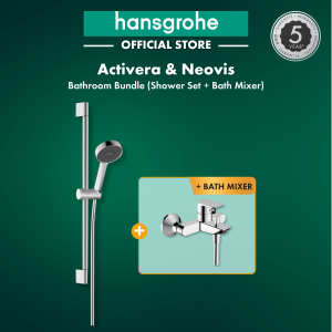 [NEW LAUNCH] hansgrohe bathroom bundle | Activera Select S + Neovis Q | shower set (2jet) + shower/bath mixer