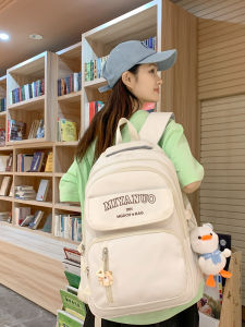 Large Capacity Three-Layer Backpack with Pull Rod Shoulder Bag for Junior And High School Girls Student Bag School Bag