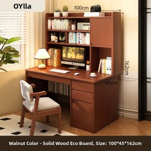 OYIla | Multifunctional Integrated Study Desk with Bookshelf