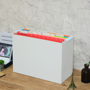 Green Office A4 Japanese Style Hanging File Folder Storage Box for Silk Scarves Home Use Plastic Business Supplies