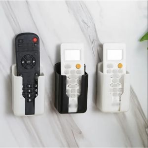 Durable Plastic Wall-Mounted Remote Control Bracket - TV and Air Conditioning Remote Control Storage Box Space-Saving Storage B