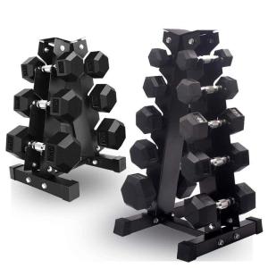 Keluojing | Black Silent Solid Hexagonal Dumbbell