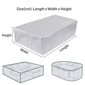 90 Sizes Outdoor Patio Garden Furniture Waterproof Covers - Dust Proof Rain & Snow Chair Sofa Table Cover for Garden