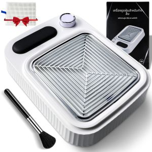 เครื่องดูดฝุ่นเล็บทรงพลัง 80W เสียงรบกวนต่ําเครื่องรวบรวมเล็บมืออาชีพพร้อมอุปกรณ์กรองยาทาเล็บแบบใช้ซ้ําได้