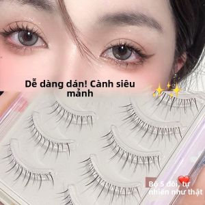 MENGJIESHANGPIN | Miếng dán giả tự dính 726 của Mignotte Natural Fairy Lashes Reusable Plastic Transparent Stem