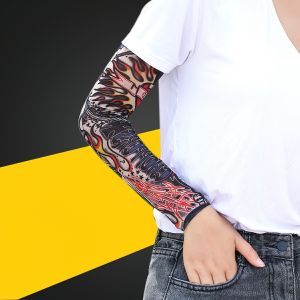 Ống Tay Áo Chống Nắng Ngoài Trời In Hình Xăm 3D Găng ống tay chống nắng/ chống tia UV và bụi họa tiết cá tính cho nam nữ - SHOPER