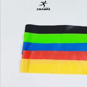 CHAMPS 11 IN 1 Resistance Bands 5 IN 1 Stretch Bands Paket Hemat Olahraga di Rumah Alat Latihan Kekuatan Otot