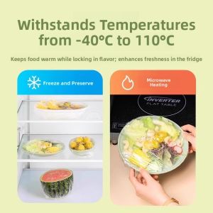 Disposable Thickened Sealed -Keeping Film Cover for Leftovers Bowl Kitchen Refrigerator Food Grade PE Material Cover