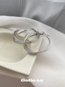 Matte Finish Hoop Earrings Womens Fashion Small Face round Face Alloy Silver Gold Plated Korean Style Jewelry Ear Cuffs