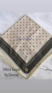 Skyshop Hijab Hilma Series By Deenay Size 115 X115cm Voal Finishing Sewing kerudung segiempat motif