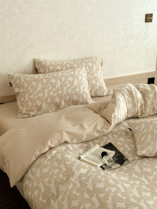 Artistic Style Washed Cotton Embroidered Bedding Set Three Four Pieces Full Cotton Bed Sheet Cover Duvet Cover Bed Canopy