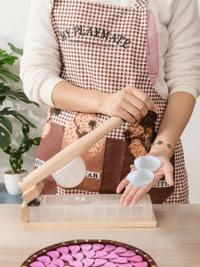 Easter Tart Press Skin Pressing Tool for Making Mooncakes round Plastic DIY Mold Kitchen Cooking Utensils Amy Fruit Green Dumpling