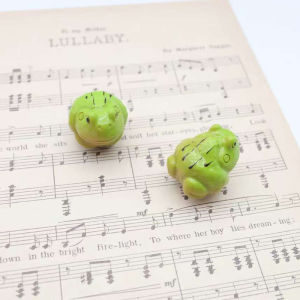 2/5/10Pcs Cute Green Small Frog Model Strong Magnetic Hook Fridge Magnets Sticker Perfect for Refrigerator Home Office DIY Decor