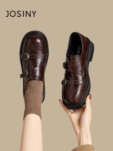 Josiny | Brow Retro English Style Womens Brogue Shoes