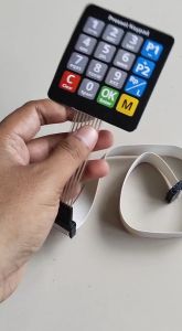 Keypad Pom Mini Pertamini+Kabel Sambungan Panjang 40 cm Keypad Membrane 4x4 Stiker Custom Bestpresset