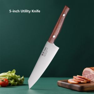 TURWHO 1-3PCS Professional Kitchen Knives Set Utility Kiritsuke Cleaver X50Cr15MoV Stainless Steel Japanese Chef Cooking Knife