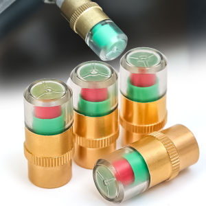【WOKEN】8PCS/2Set Car Tire Pressure Cap Indicator External Valve Pressure Monitor Car Vacuum Pressure Detector