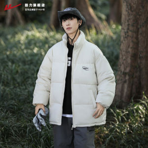 Mens Winter Thickened Hooded down Cotton Jacket Bread Style Warm Cold Proof Coat Youth Fashion Standard Fit Polyester Fiber