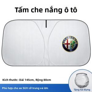 Alfa Romeo Giulia Stelvio Giulietta 156 159 147 Mito Tonale GT Tấm Che Nắng Có Thể Gập Lại Tấm Bảo Vệ Kính Chắn Gió Tấm Chắn Tia UV Nhãn Dán Nội Thất Ô Tô