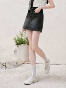 XIANGYING | Vintage Style A-Line Mini Skirt For Pear Shaped Body