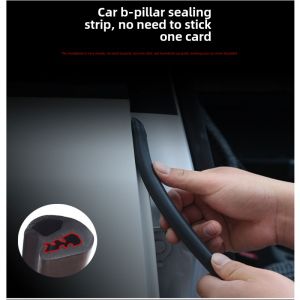 Car Door Middle B Column Sealing Strip Sound Insulation and Noise Reduction Rubber Strip Card Slot Gap Strip Waterproof Universal Modification Upgrade Accessories