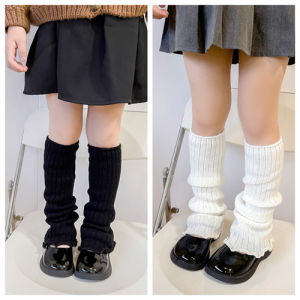 2Pairs/set Fashion Kids Leg Warmers Cotton Skin-Friendly Leg Cover Girls Versatile Long Socks Children Outing Stacked Sock 3-12Y