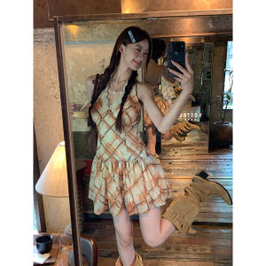 Halter Neck Summer New Style Petite Friendly French Style Dress