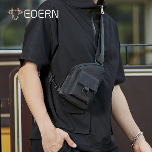 EDERN Fashion Mens Crossbody Bag Multifunctional Sports Chest Bag Simple Casual Sling Bag Lightweight Shoulder Bag Mens Small Pouch