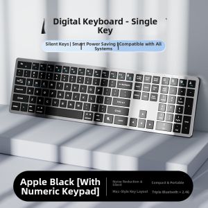 EPOOSUO | Wireless Bluetooth Keyboard Mouse Set Quiet Charging